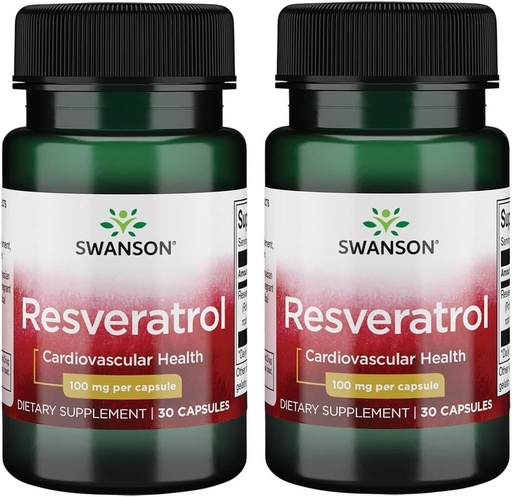 [BRSRMEIFOVYWOA34] Swanson Resveratrol 100 100 Milligrams 30 Capsules (2 Pack)