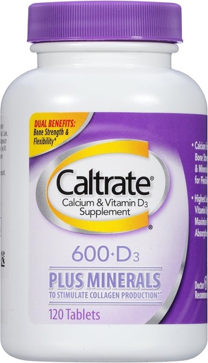 [BRSWIYQGC4HRMHY3] Caltrate Bone Health Advanced 2in1 Dual Action Minerals, 120 Tablets