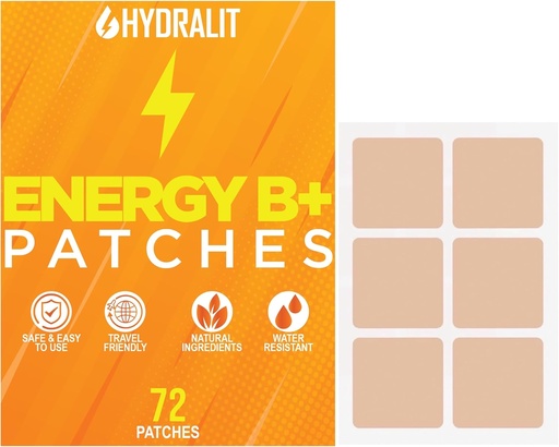 [BRSROGL2BYHQ2FDJ] Remendo de Energia para Adultos Homens Mulheres Tópicos Diariamente Bem-Estar Despertai B12 Remendos Mantidos Ingredientes Naturais Aumentar a Fórmula Tempo-Lançado Longo-Lasting Skin Travel Friendly 72 Pack