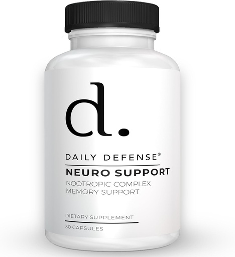 [BRSRAEITCQBWA2QY] Suplemento Nootropics Brain Support - 30 cápsulas - Focus &amp; Memory Supplement for Brain with Bacopa Monnieri, Huperzia Serrata, St. John's Wort &amp; Ginkgo Biloba - Neuro Support