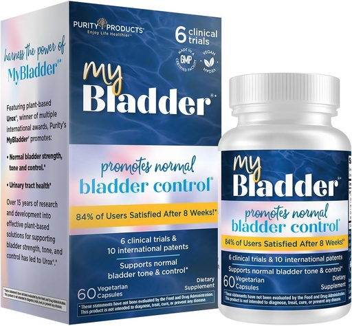 [BRSROFILOB5WEYIU] MyBladder 支持公式 纯度产品 -- -- 促进正常的Bladder控制、强力、Tone 和 Urinary Tracts 健康 -- -- 男女 -- 临床研究 840mg 专利混合剂 -- -- 60 Veg Caps (1)