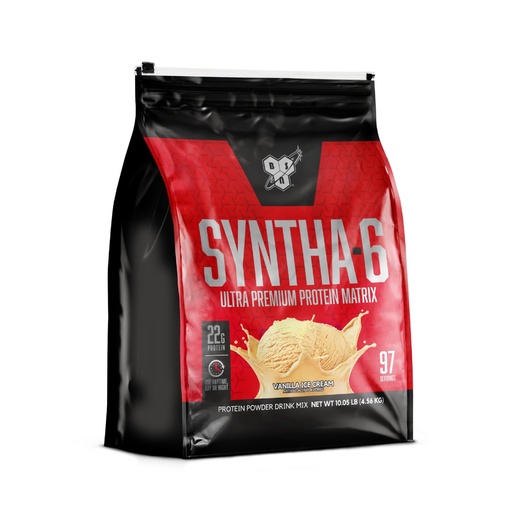 [BRSWIEYTBYGQGCDA] BSN SYNTHA-6 Whey Protein Powder, Micellar Casein, Milk Protein Isolate Powder, Vanilla Ice Cream, 97 Servings (Package May Vary)