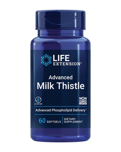 [BRSWK2YTAUMBEGYV] Life Extension European Milk Thistle-Advanced Phospholipid Delivery Softgels (60 Count, Standard)