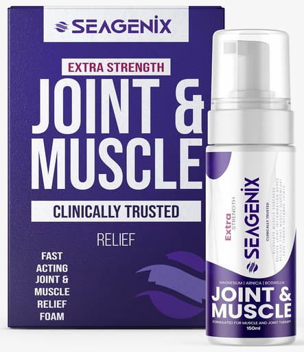 [BRSRAHY3CQNWEYLB] Extra Strength Muscle + Joint Foam - Magnesium- 124; Boswellia - 124; Arnica - 124; Formel - Joint and Muscle Relief - Ease Inflamed Joints and Muscles - All Natural - Joints + Muscle Relief
