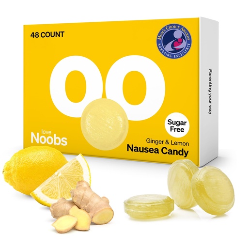 [BRSROHDQB4HRSFLV] Lemon Ginger Candy for Nausea Pregnancy by LoveNoobs™, Anti Nausea Pregnancy, Ginger Chews, Candy for Morning Sickness, Lemon Drops for Motion Sickness, Sugar-Free, B6