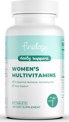 [BRSRAEABA4MBYE3L] Womens Multivitamin - Essential Nutritents with Iron, Vitamins A, C, D3, K, B6 és B12 kiegészítők a nők egészségére, energia Hair Skin & Nails - Napi multivitamin nőknek - 60 gróf