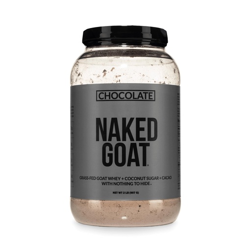 [BRSRAZAZBECAGC3K] NAKED Goat Chocolate Protein Powder - Pasture Fed Goat Whey Protein Powder from Small-Herd Dairies - Only 3 Ingredients - GMO Free, Soy Free - All Natural - 23 Grams of Protein - 25 Servings