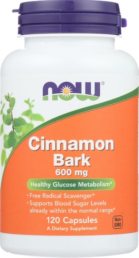 [BRSWIGT5AQABUCY5] NOW FOODS SPO Cinnamon Bark, 120 CT