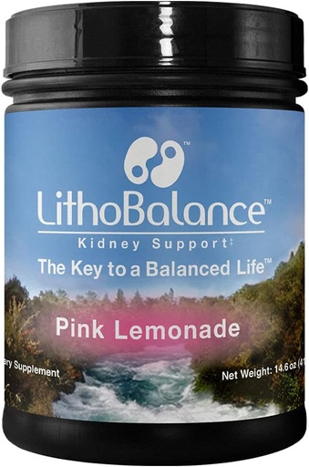 [BRSWGEA6CN7BQFIV] LithoBalance- Kidney Support - Potassium Citrate - Magnesium Citrate - ויטמין B6 - Kidney Stone
