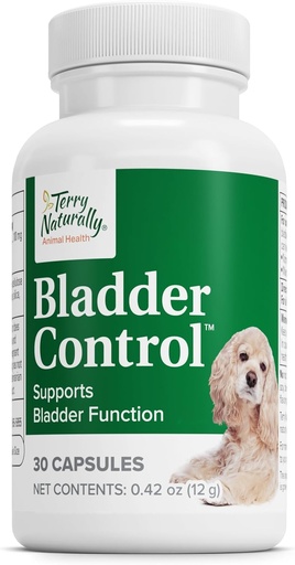 [BRSW2FAHPIDQ2YDU] Terry Naturally Bladder Control - Pet Supplies for Bladder Health - Support Urinary Tract Health - Dog Health Supplement - Pet Support for Dogs - 30 Capsules (30 Servings)