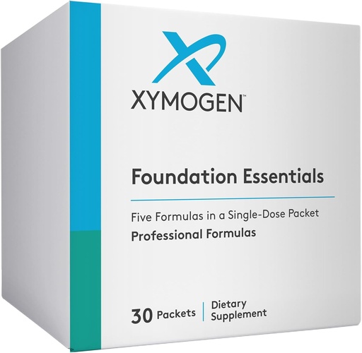 [BRSRMGQTCUCAKETG] XYMOGEN Fondu Essentials - ProbioMax Probiyotik, ActivNutrients olmadan Multivitamin, Omega MonoPure 650 Balıq Yağı, OptiMag oksigen + Vitamin D3 2000 (30 Paketlər)