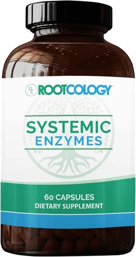 [BRSW2ADROAPRG2T3] Rootcology by Dr. Izabella Wentz | Systemic Enzymes | Support Normal Tissue Repair with Turmeric and Ginger Extract | Natural Support for Healthy Healing | 60 Capsules