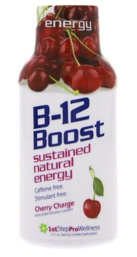 [BRSWIZQOCR6GGEIZ] B-12 Boost Cherry Charge 12 (2 fl oz) bottles