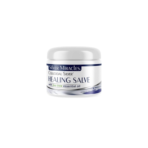 [BRSWYAI2CMMQADL2] Silver Miracles Colloidal Silver Tea Tree Salve - helps heal and protect - 1oz