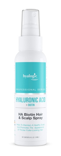 [BRSWY23YOJ4AMALV] Hyalogic Biotin Hair Growth Spray with Hyaluronic Acid - Professional Hair Products for Thinning Hair - Healthy Scalp Hydration, Non-Greasy, Volumizing Hair Products (4 Fl oz)