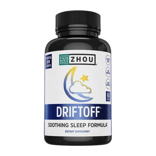 [BRSWKZYYAQBW2YLK] DRIFTOFF Natural Sleep Aid with Valerian Root & Melatonin - Sleep Well, Wake Refreshed - Non Habit Forming Sleep Supplement - Also Includes Chamomile, Tryptophan, Lemon Balm & More - 60 Veggie Caps