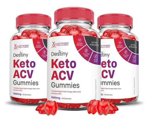[BRSROAQDCAOQOHQ7] (3 Pack) Destiny Keto ACV Gummies Advanced Formula 1000MG Destiny Keto Gummies Apple Cider Vinegar Formulated with Pomegranate Beet Juice Powder B12 Vegan Non GMO 180 Gummys
