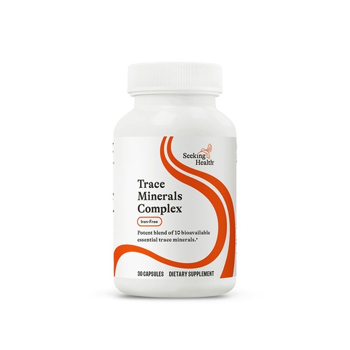 [BRSWIZQDAQOR6AIZ] Seeking Health Trace Minerals Complex - Includes 10 Essential Trace Minerals - Mineral Supplement Supports Immune & Nervous System - Iron-Free - 30 Capsules