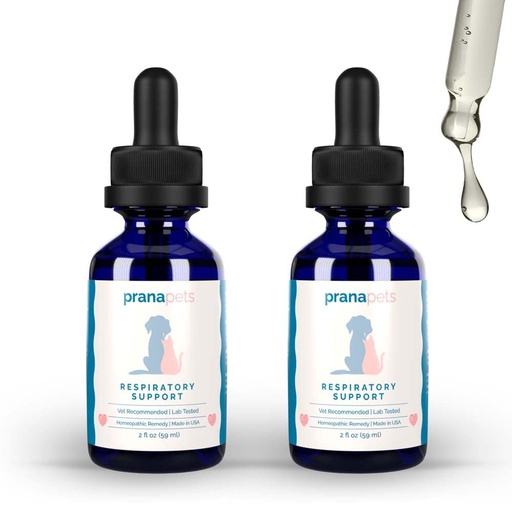 [BRSW2HQNPMMBG3LP] PranaPets Respiratory Support Supplement for Dogs & Cats | Naturally Promotes Optimal Respiratory Function in Pets | Safely aids with Symptoms of Seasonal Allergies