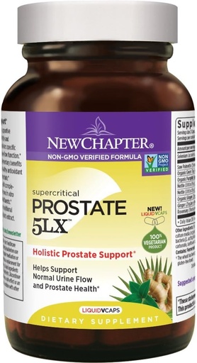 [BRSWGYY2BAHBSDLG] New Chapter Prostate 5LX Supplement with Saw Palmetto Plus Selenium Vegetarian Capsule, 180 Count