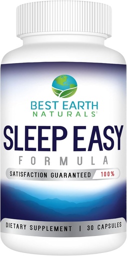 [BRSROGIPBBYBO2DA] Best Earth Naturals sleep easy supplement with L-Theanine, GABA, 5-HTP and More 30 count