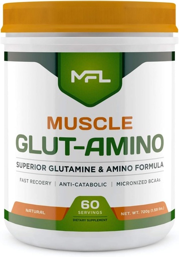 [BRSWIBAKCN5QK3TA] MFL Muscle Glut-Amino TENIDO Complejo Glutamine ← Complejo Amino TENIDO 0 Azúcar TENIDO Endulzado con Stevia TENIDO All-Natural ANTE 60 Servings (Natural)