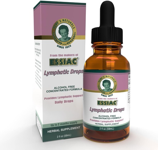 [BRSRMCYCAEBGAG32] Rene 's Lymphatic Drops, 100% Organic dan Wild Crafted Herbs, Alcohol- Free, Sugar- Free, Whole Plant Bersertifikat. 2oz sampai 2 Bulan Supply. Tambahan Herbal 100% Vegan, Kosher Tersertifikat