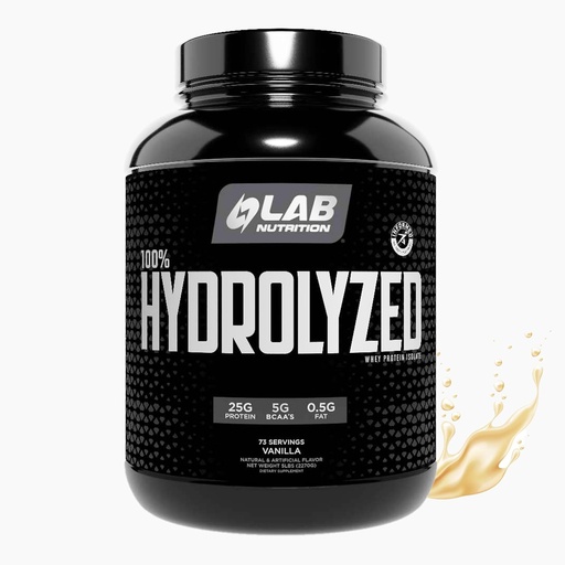 [BRSROFAEOYBQK3Y2] 100% hydrolyzovaný srvátkový proteín izolát (5 libry, Vanilkový príchuť) 25gr proteínu, Build Muscle, Lean Muscle Growth, Easy Digestion, Gluten Free, Laktóza Free, Fast Absorbing.
