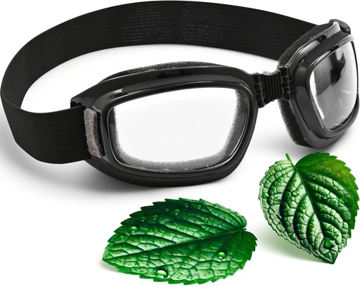 [BRSRAEA7AADRUHLL] 3D Dry Eye Relief Glasses with Moisture Pads and Comfortable Soft Cushion – Hydrating Silicone Dry Eye Masks with Hydrating Chamber Design, Universal Fit for Day and Night Use (Transparent)