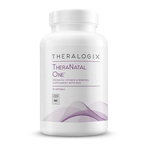 [BRSWKEL2AUPQEGDO] Theralogix TheraNatal One Prenatal Vitamin - 90-Day Supply - Prenatal Multivitamin with DHA, Vitamin D3, Methylated Folate, Iron & More to Support a Healthy Pregnancy* - NSF Certified - 90 Softgels