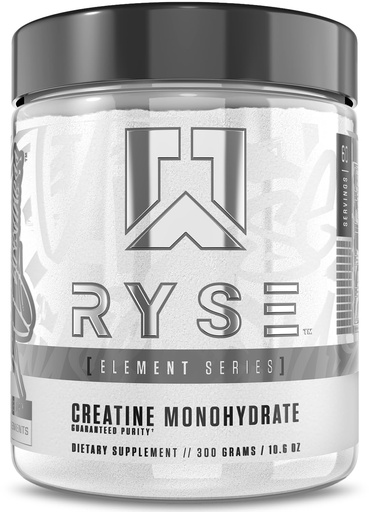 [BRSW22YCCEFRQ3A6] RYSE Creatine Monohydrate Powder - Unflavored - Supports Men & Women Lean Muscle Growth, Strength, Power, and Endurance - Helps Reduce Fatigue and Improve Workout Recovery - 60 Servings