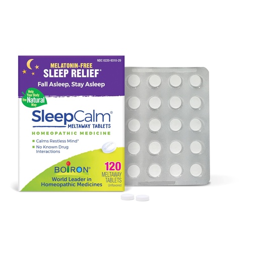 [BRSW2FQ3C54GAH3H] Boiron SleepCalm Tablets Sleep Aid for Deep, Relaxing, Restful Nighttime Sleep - Melatonin-Free and Non Habit-Forming - 120 Count