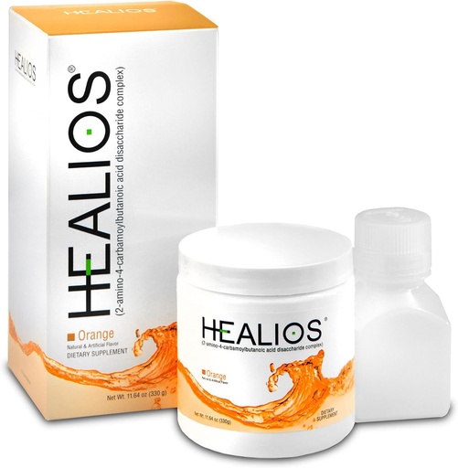 [BRSWYYY5BF5QI33X] Healios Orange Flavor Oral Health and Dietary Supplement, Powder Form, Naturally Sourced L-Glutamine Trehalose L-Arginine, 11.64 Ounces