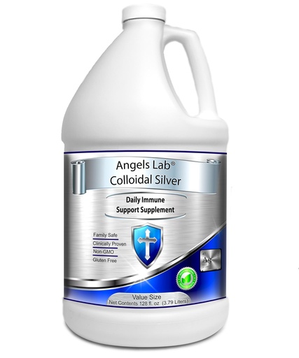 [BRSWGCAQAEIQY3DP] Colloidal Silver Immune Support 10 PPM Nano Liquid (128 fl oz)