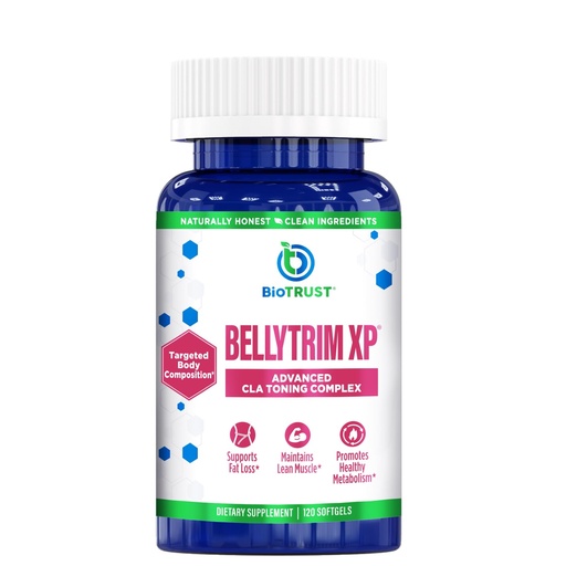 [BRSWIAIAPMNWGET2] BioTrust BellyTrim XP Advanced CLA Toning Supplement, Conjugated Linoleic Acid (60 Servings)