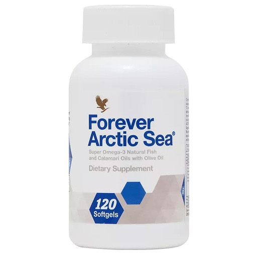 [BRSWIZ34OECBGDDG] Forever Living - Arctic Sea Omega-3 - Supplement, EPA and DHA Fatty Acid Blend, Supports Heart, Brain, and Eye Health, Gluten-Free, 120 Softgels