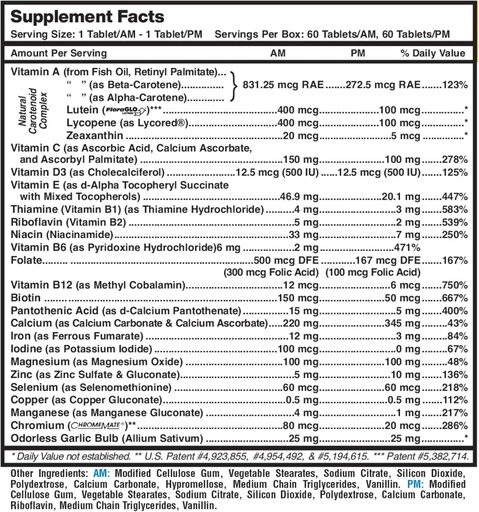 [BRSWI2QAOB7RG3Q7] MDR Fitness Tabs Gepatenteerde Multivitamine voor vrouwen bevordert ATP en NAD ter ondersteuning van energie en fitness - AM/PM Formules - 2 maand levering