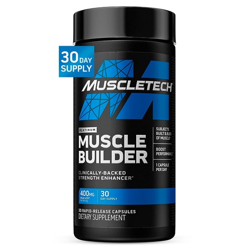 [BRSWK2T5BV4WE3IZ] Muscletech Nitric Oxide Supplements for Men & Women, Muscle Builder (30 Capsules) - Nitric Oxide Booster Supplement Supports Muscle Gain & Performance - 400mg Peak ATP for Enhanced Strength