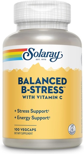 [BRSWIYQAO5YQADA3] SOLARAY B-Stress Supplement | 100 Count