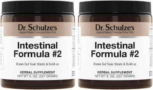 [BRSWIYQ2BIHRKH3I] Dr. Schulze's Intestinal Formula #2 - Cleansing Supplement for Colon Health Support - Supports Daily Elimination - Plant-Based Herbal Supplement - Gluten-Free & Vegan - 8 oz (2-Pack)