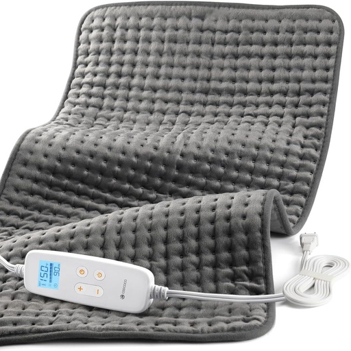 [BRSRO2Y5BUOQMG37] CooCoCo 17x33 Large Heating Pad for Back, HSA Approved Gifts for Mom Dad, Electric Heated Pad for Neck Shoulders Period Cramps, FSA Eligible Heat Pad, Auto Off, 10ft Cord, Christmas Gift for Women Men