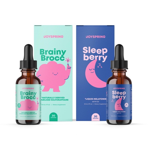 [BRSRAEI6AV7RAAL7] JoySpring SleepBerry Liquid Melatonin and Sulforaphane Supplement for Kids