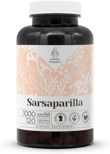 [BRSROZINCUCWC2D5] Sarsaparilla 120 Kapsułki 124; Wysokopojemne Ziołowe Suplementy diety 124; Made with Vegetable kapsułki i Sarsaparilla (Hemidesmus indicus) Suszony korzeń (120 Count)