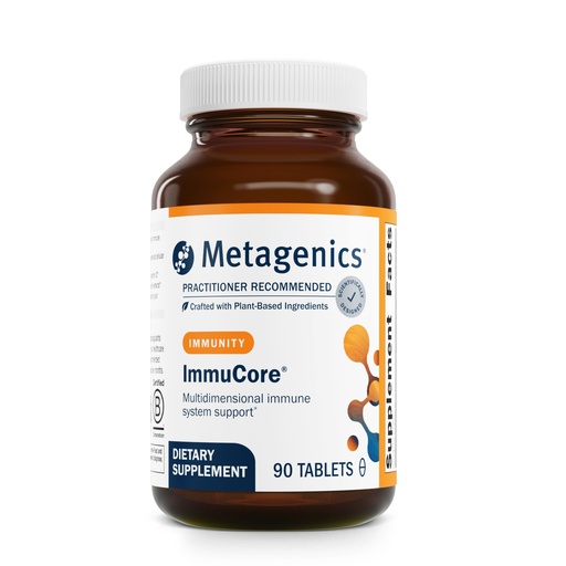 [BRSWI237ON4QK2AV] Metagenics ImmuCore - Immune Support with Vitamins C & D3, Zinc, Selenium & Mushroom Extracts* - Antioxidant & Respiratory Support* - Non‑GMO, Gluten‑Free - 90 Tablets