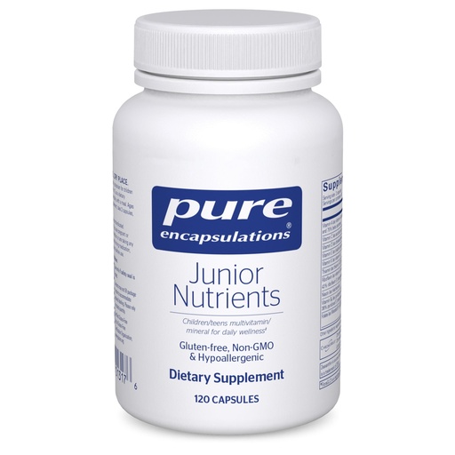 [BRSWIZQODJYGAG32] Pure Encapsulations Junior Nutrients - Kids & Teens Multivitamin - Without Iron - with Calcium, Vitamin D3 & Vitamin C - Non-GMO & Vegetarian - 120 Capsules