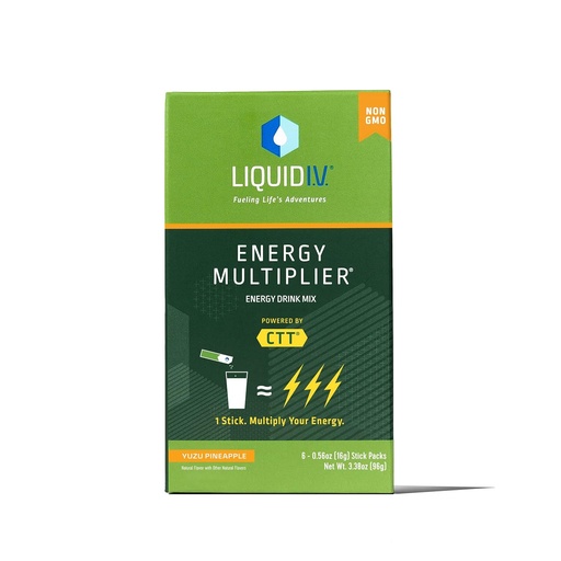[BRSRMCQ2AQIA433G] Liquid I.V., Energy Multiplier Hydration Yuzu Pineapple, 3.38 Ounce