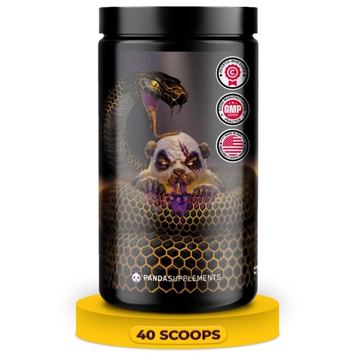 [BRSRAZY3BMCBOF32] Underground Bio Labs: Panda Supps Pandamic, Extreme Pre Workout for Maximum Performance, Pump, and Focus (40 Scoops) (Grape Bubblegum)