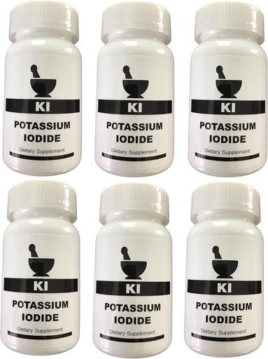 [BRSWGBL4PIPBQCT3] Potassium Iodide 130 Mg 100 Capsules (6)
