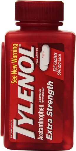 [BRSWIYILA4OBMC3M] Tylenol Extra Strength Acetaminophen 500 Mg 325 Caplets