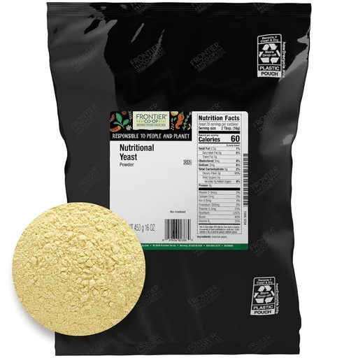 [BRSWIYQ4DIHRQHTU] Frontier Co-op Powder Nutritional Yeast 1lb